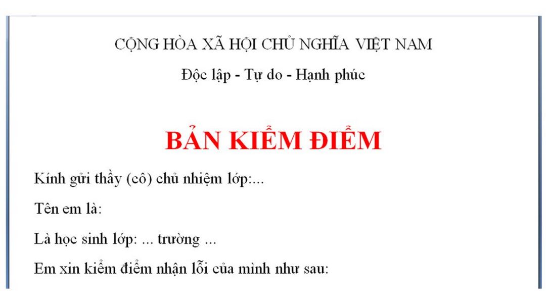 Cách viết bản kiểm điểm học sinh cực dễ với văn phong đơn giản