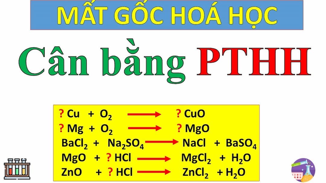 Cách cân bằng phương trình hóa học lớp 11